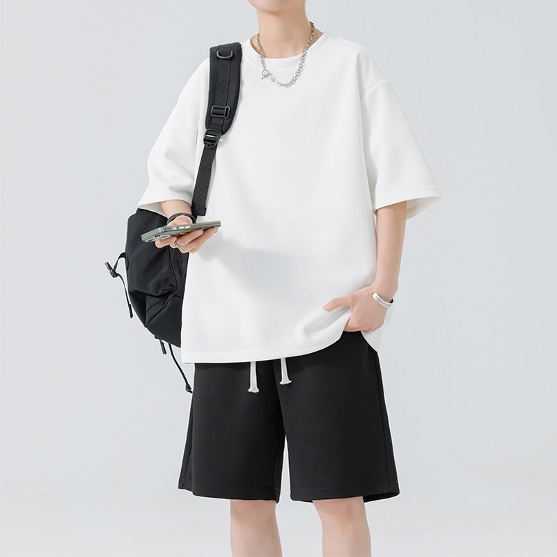 Men's Round Neck Quick-drying Breathable Loose Leisure Suit