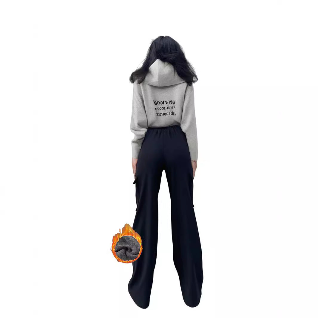 Cargo Pocket Trousers Loose Street Mop Trousers